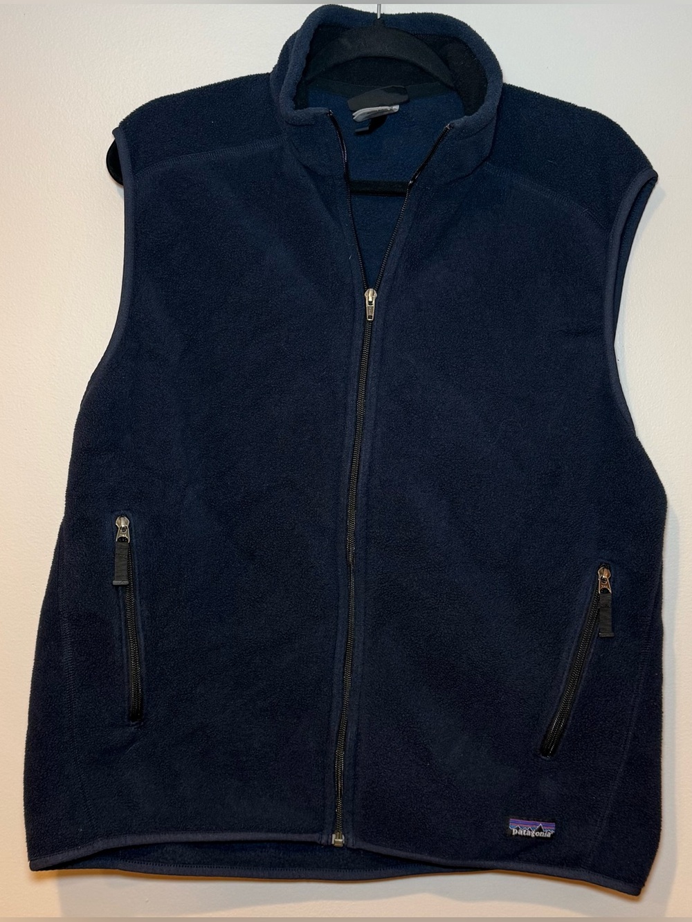 Patagonia Men's Classic Synchilla Fleece Vest Navy Blue Size Large